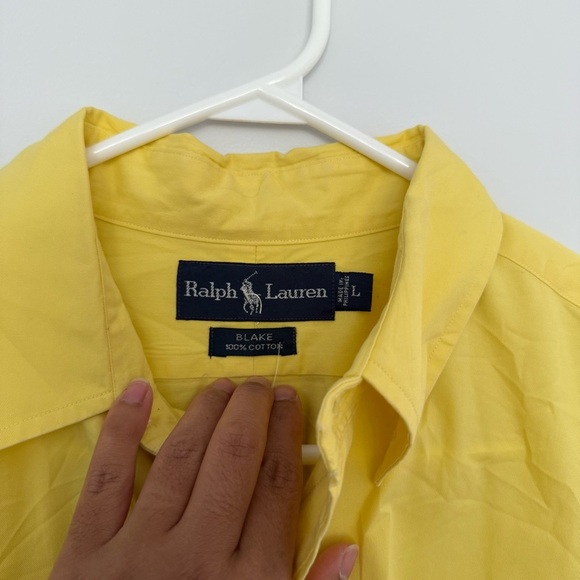 Ralph Lauren Blake Yellow Button-Down Shirt - Picture 3 of 4
